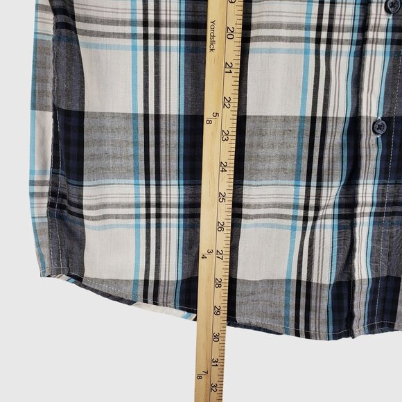 Beverly Hills Polo Club Plaid Button Down Shirt Long Sleeve Size M - Picture 6 of 11